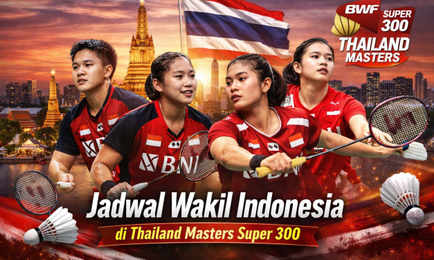 Jadwal Pertandingan Wakil RI di Thailand Masters Super 300