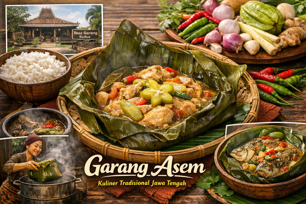 Ilustrasi hidangan tradisional garang asem sebagai warisan kuliner masyarakat Jawa Tengah