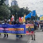 Aksi Buruh-Mahasiswa Desak Pembebasan Presiden Venezuela