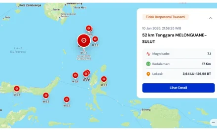 Gempa Kuat 7,1 Guncang Talaud Sulut, Warga Diminta Waspada