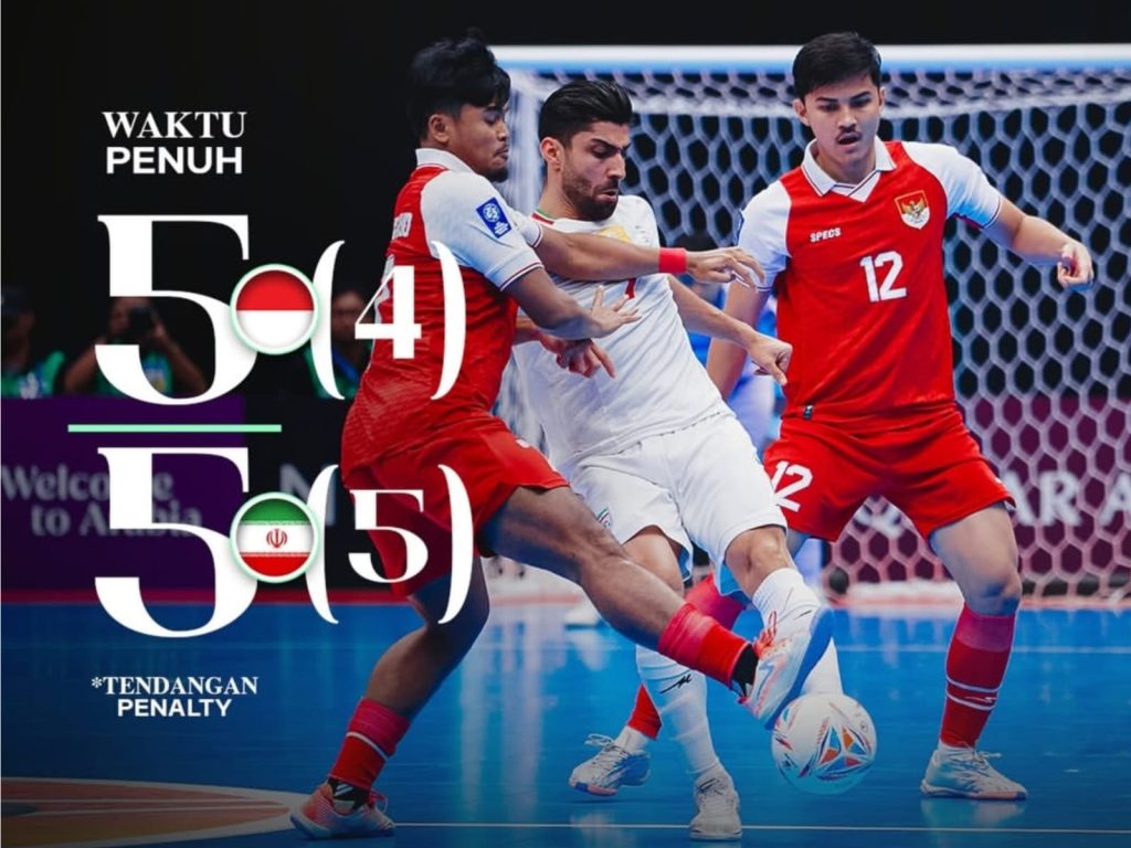 Pertandingan final Piala Asia Futsal 2026 antara Indonesia dan Iran