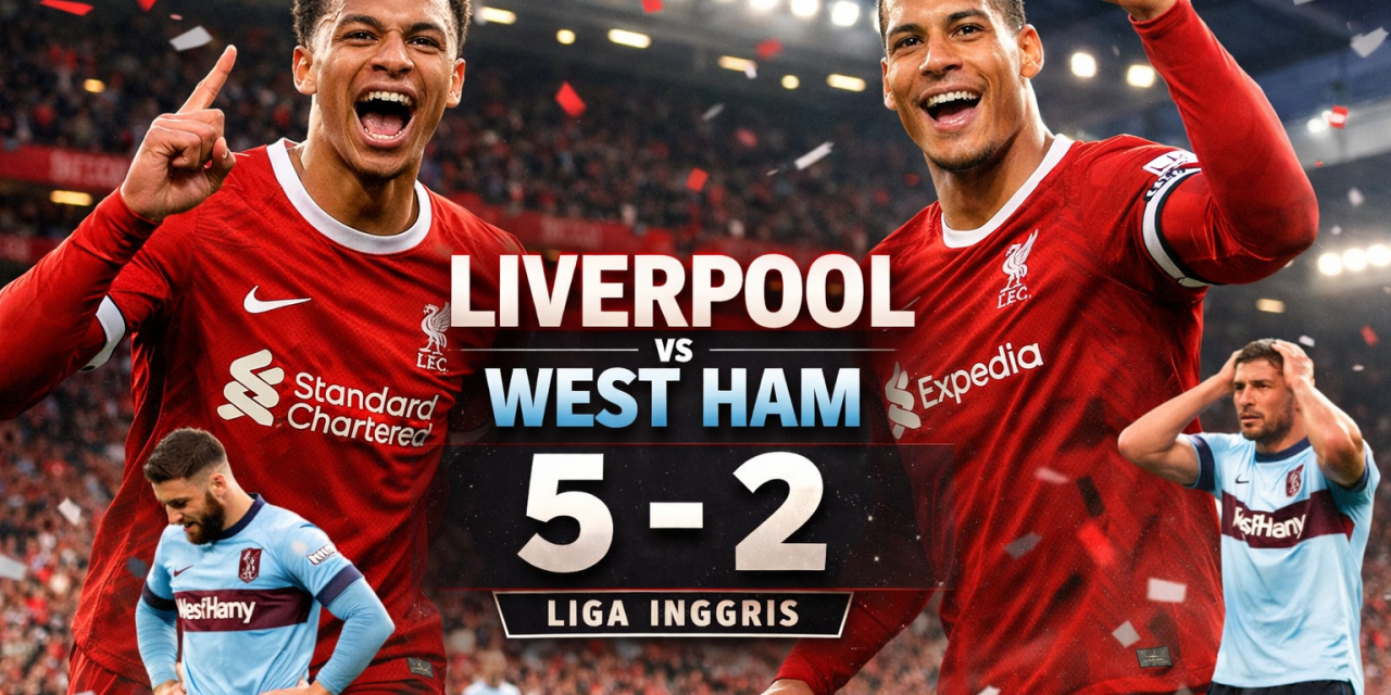Liverpool Panen Gol, West Ham Hancur 5-2 di Liga Inggris