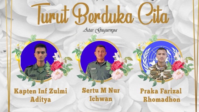 3 Prajurit TNI Gugur di Lebanon Segera Dipulangkan ke Indonesia