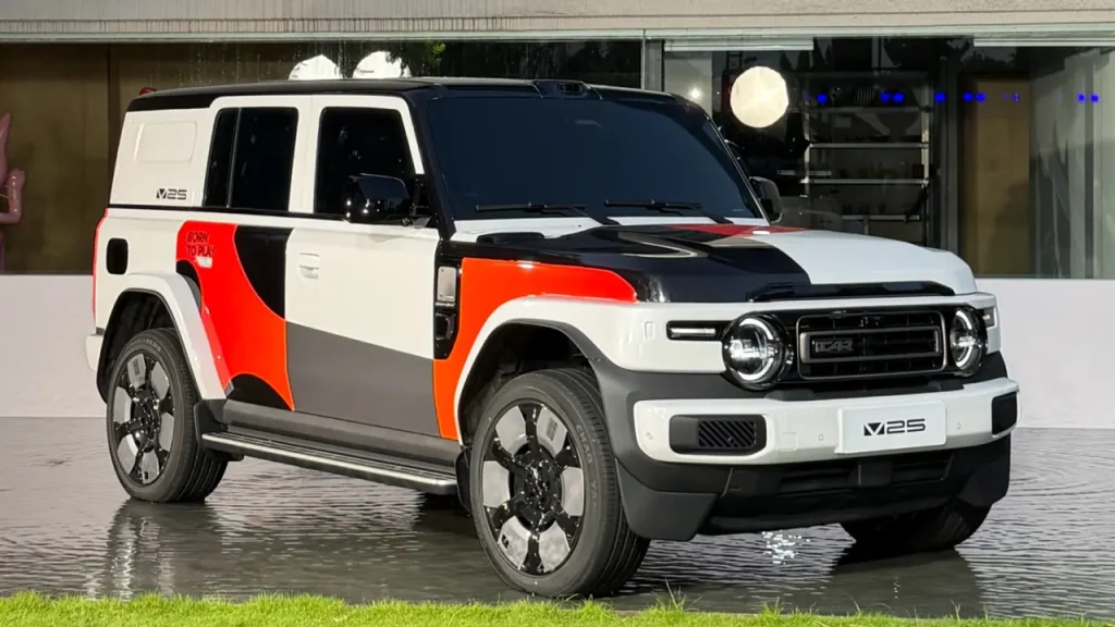 iCAR V25 SUV EREV terbaru dengan desain boxy dan baterai LFP 33,7 kWh