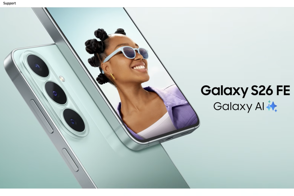 Samsung Galaxy S26 FE dengan desain baru, kamera 50 MP, chip 3 nm, dan One UI 9